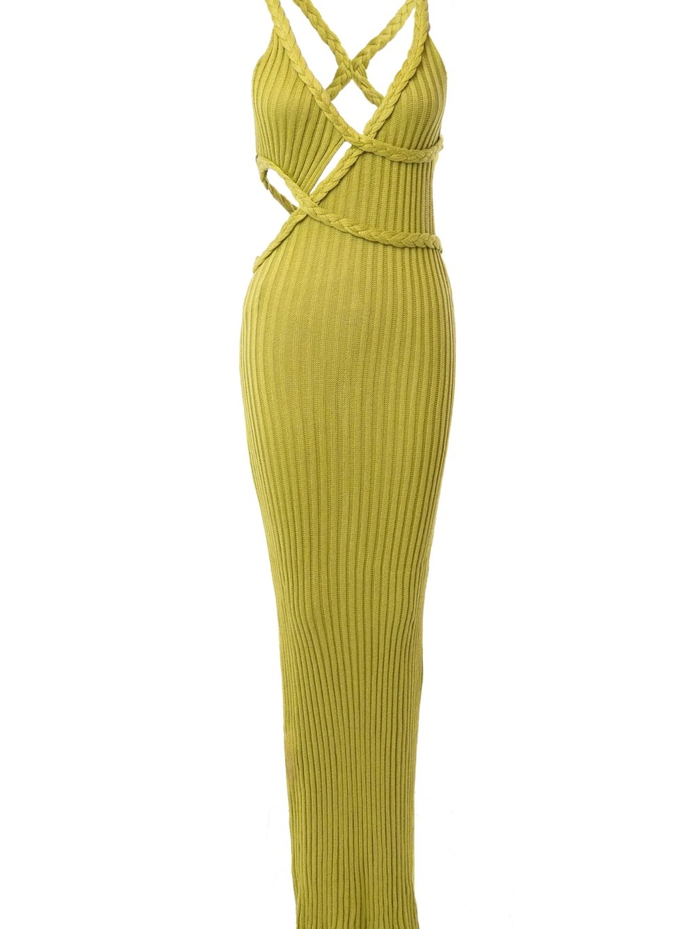 NWOT LIME DRIFT AND DREAM BRAIDED MAXI DRESS - Picture 6 of 6